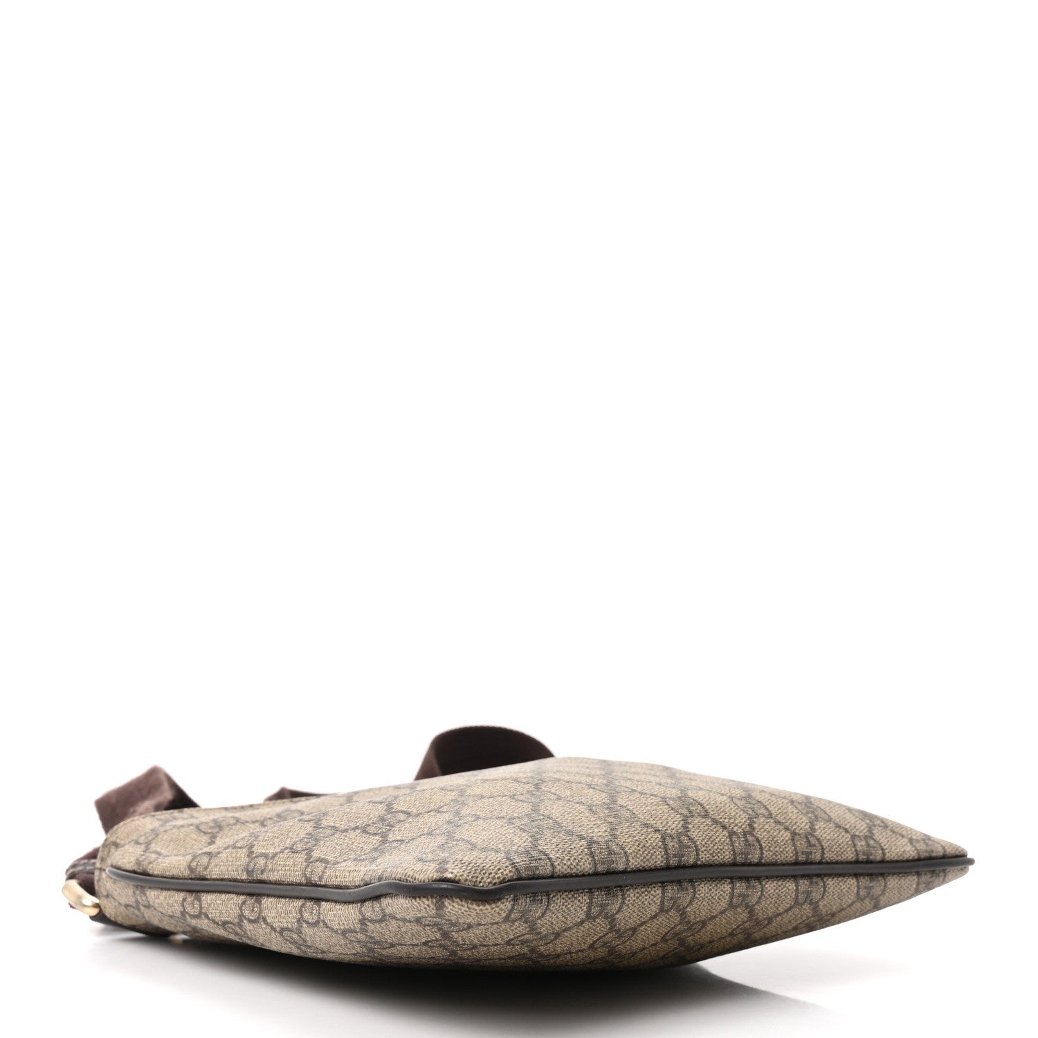 Gucci GG Supreme Monogram Small Flat Messenger Bag Dark Brown 4 of 11