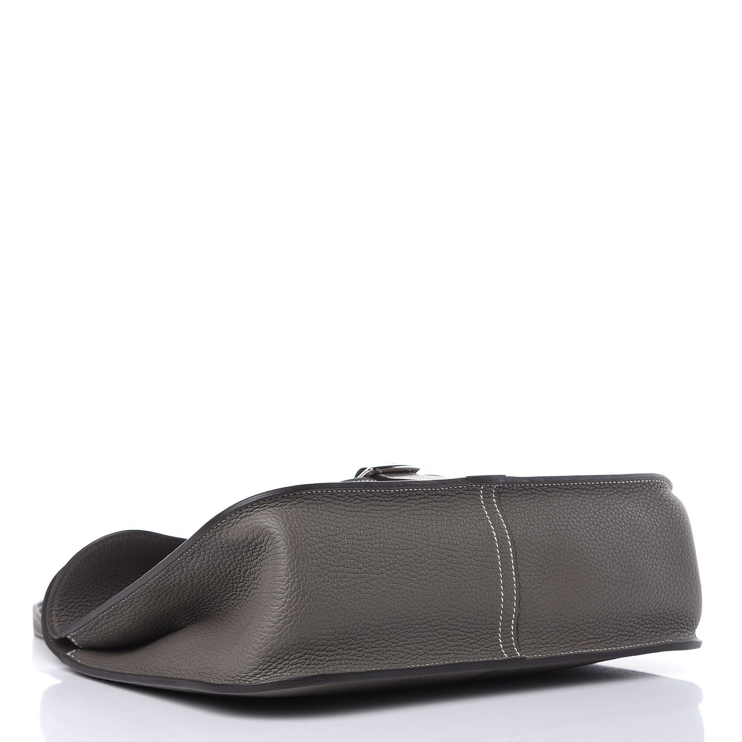 Hermes Taurillon Clemence Halzan 31 GM Etain 6 of 13