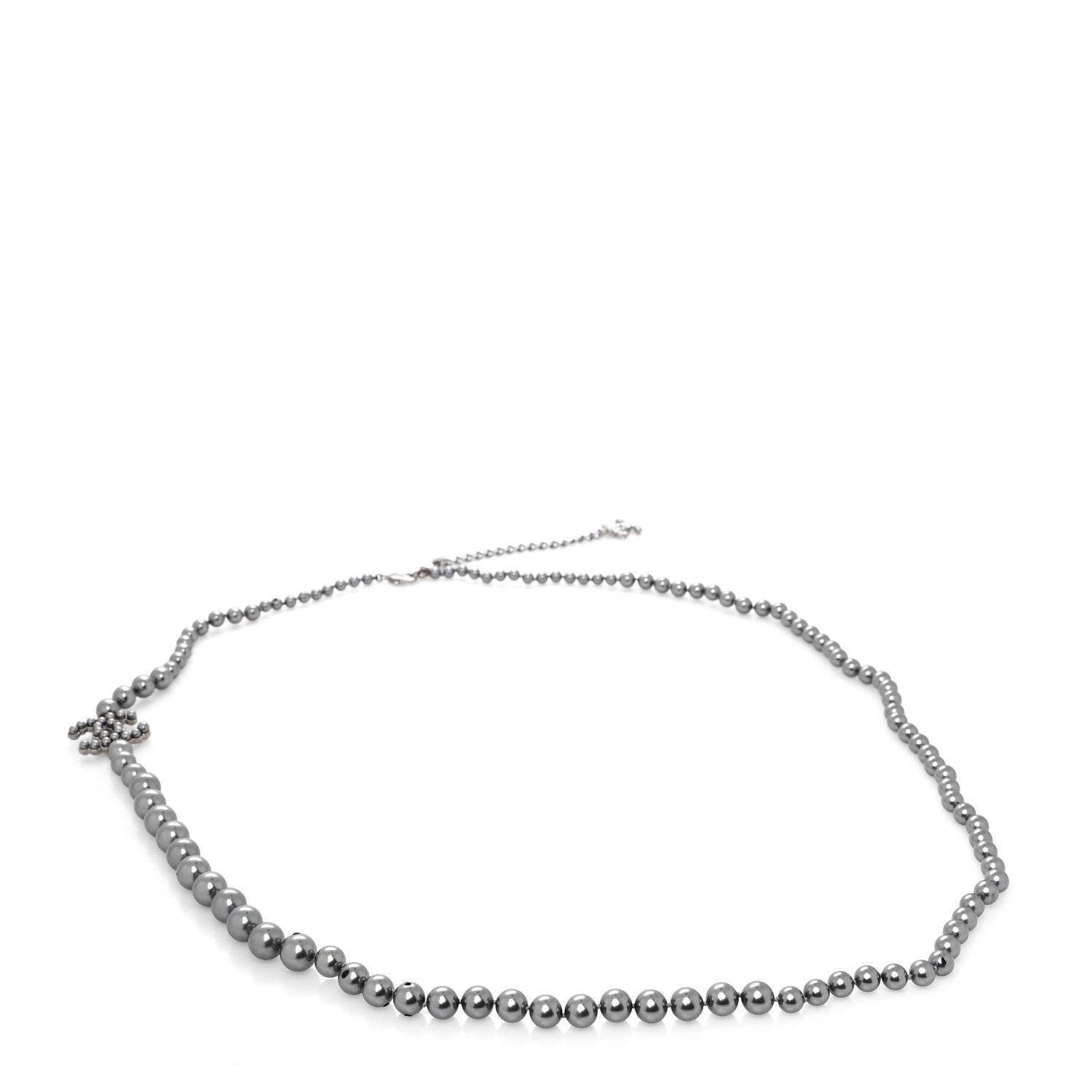 Chanel Ruthenium Pearl CC Belt Black 1 of 5