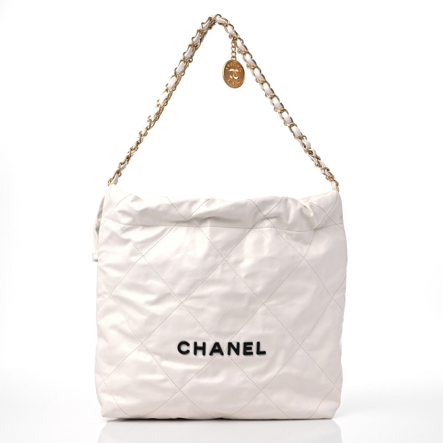Chanel Calfskin Quilted Small Chanel 22 White 3 of 14