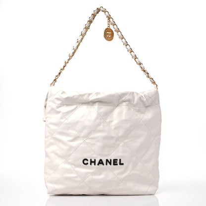 Chanel Calfskin Quilted Small Chanel 22 White 3 of 14