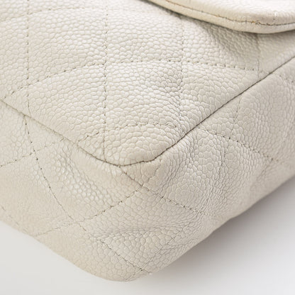 Chanel Caviar Quilted 2.55 Reissue East West Flap White 13 of 23