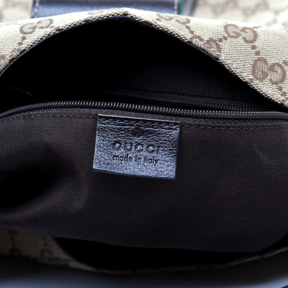 Gucci Monogram Large New Ladies Web Hobo Dark Brown 8 of 14