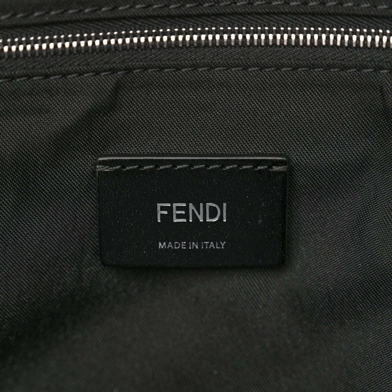 Fendi Nylon Vitello Liberty Vitello Dolce Monster Eyes Rounded Backpack Black Sunflower 6 of 11