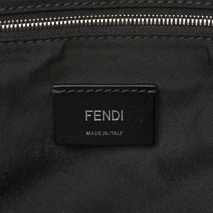 Fendi Nylon Vitello Liberty Vitello Dolce Monster Eyes Rounded Backpack Black Sunflower 6 of 11