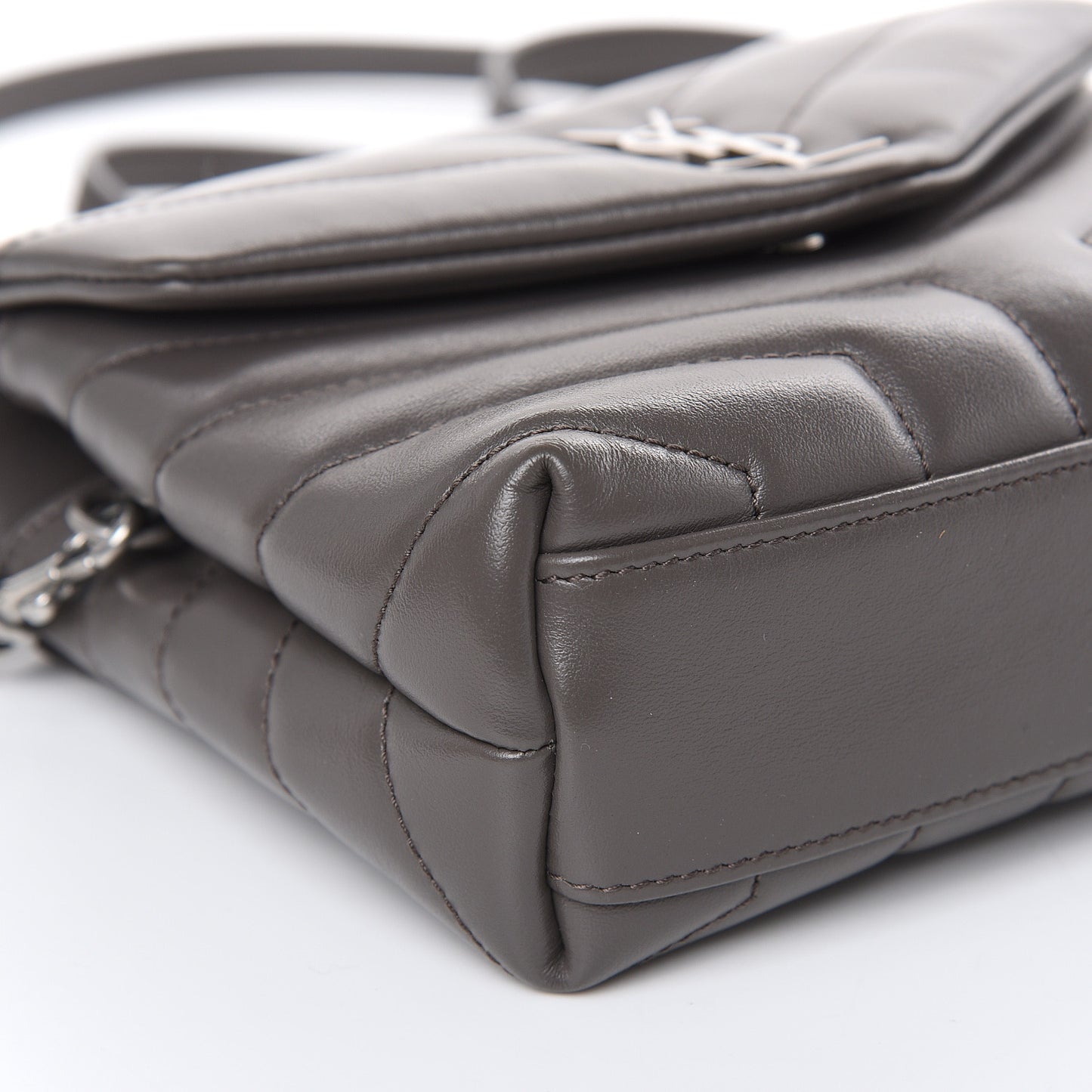 Calfskin Y Quilted Monogram Toy Loulou Crossbody Bag Earth