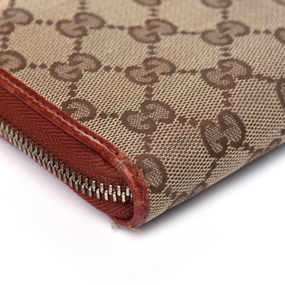 Gucci Monogram Bow Zip Around Wallet Brown 12 of 22