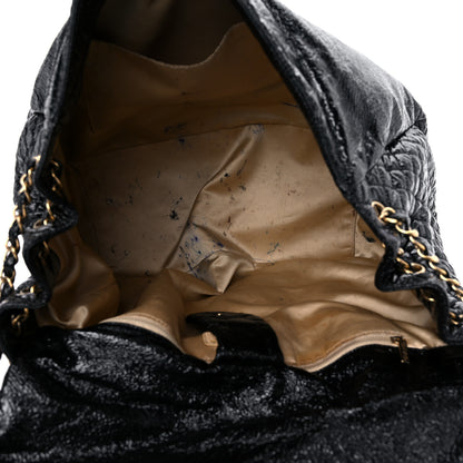 Chanel Vinyl XXL Rock and Chain Flap Black 5 of 20