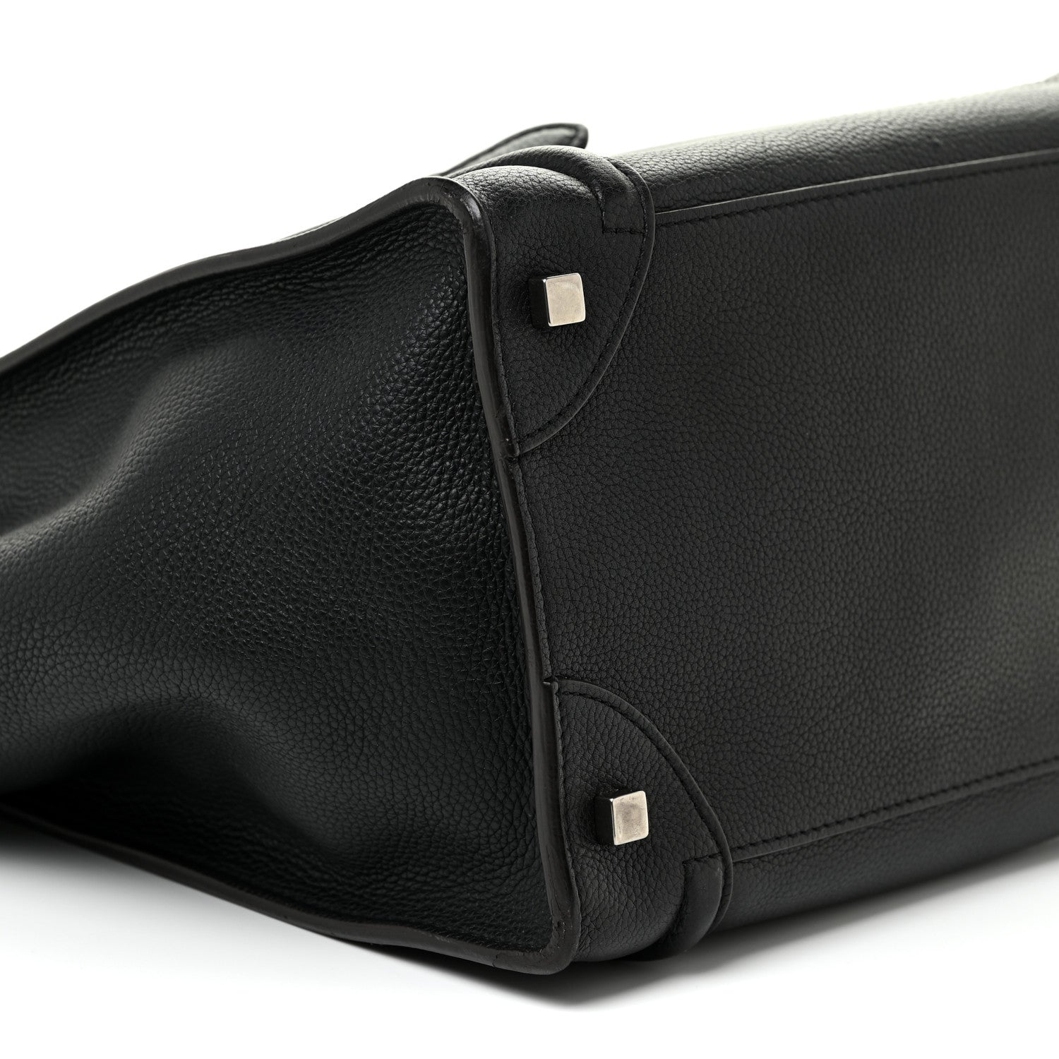 Celine Drummed Calfskin Mini Luggage Black 8 of 13