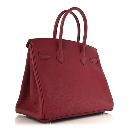 Hermes Togo BIRKIN 30 Rouge Grenat 3 of 12
