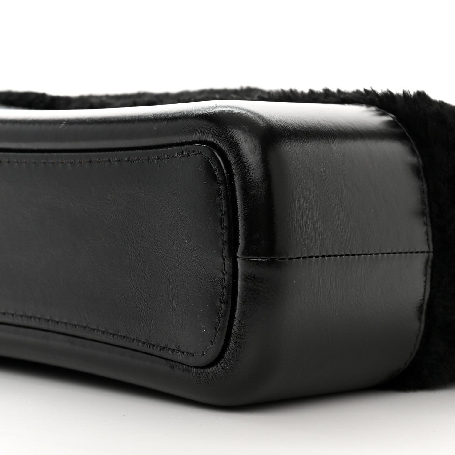 Chanel Shearling Medium Gabrielle Hobo Black 10 of 10