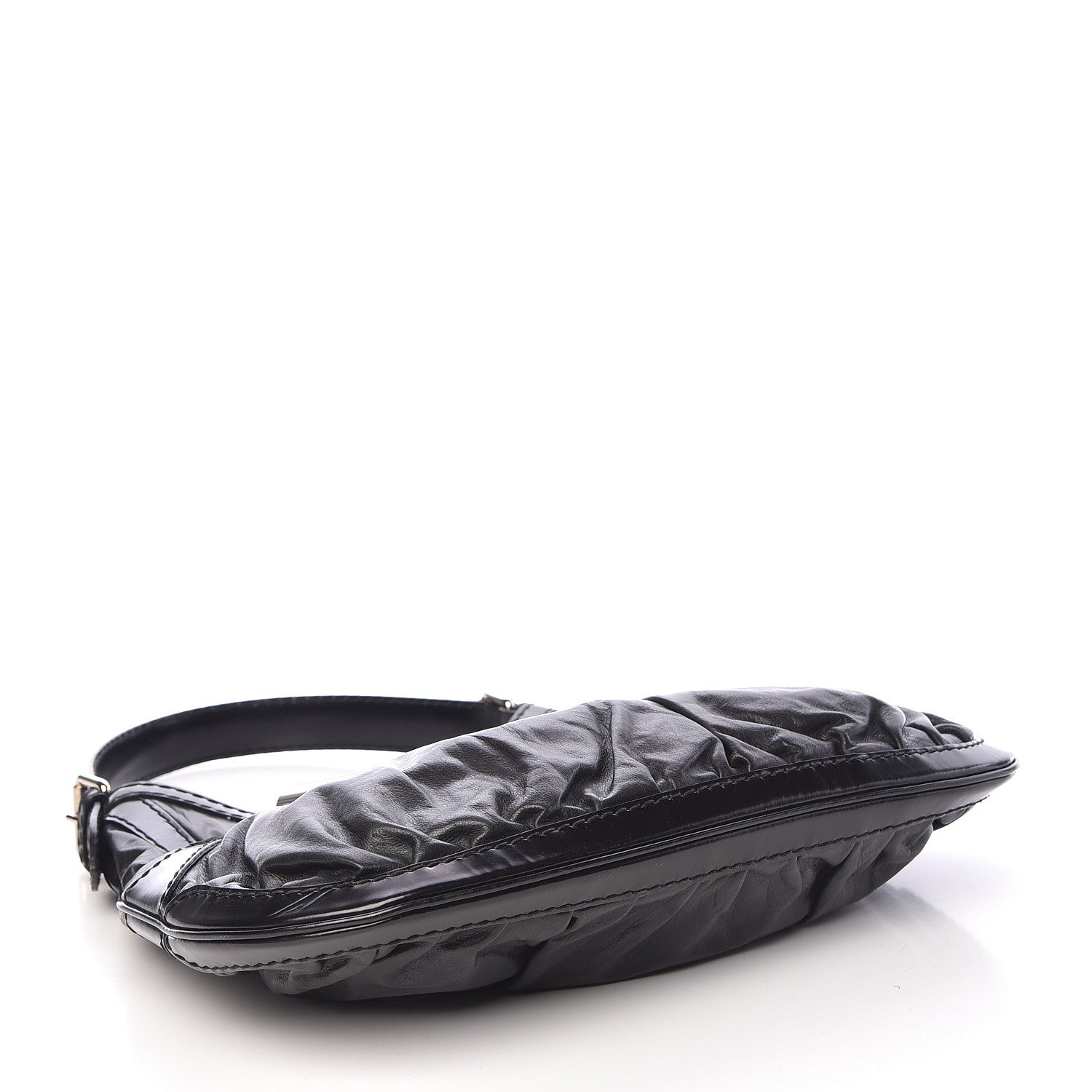 Gucci Calfskin Queen Bow Hobo Black 4 of 12