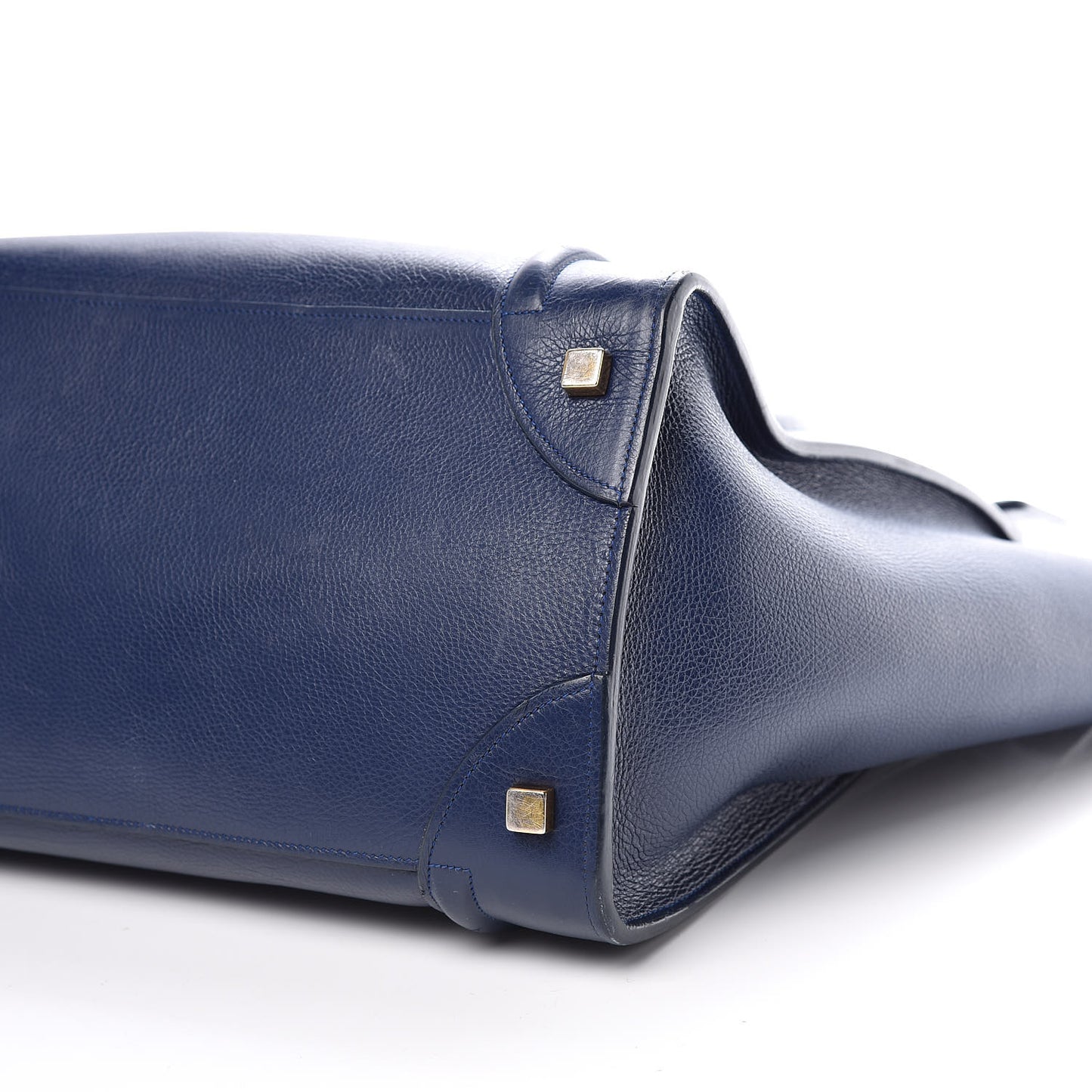 Drummed Calfskin Mini Luggage Ink