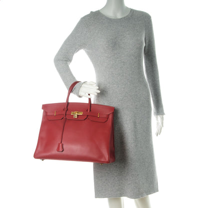 Hermes Courchevel Birkin 40 Rouge 2 of 26