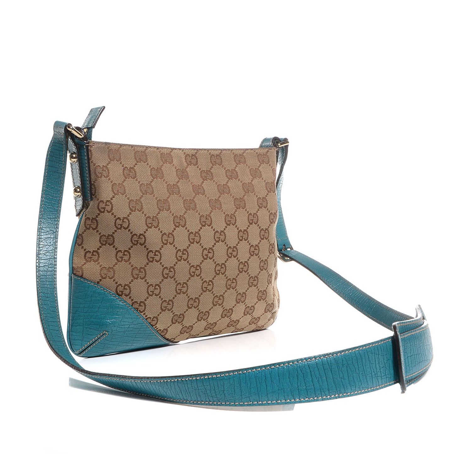 Monogram Hasler Messenger Bag Turquoise