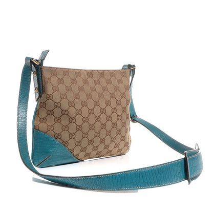 Gucci Monogram Hasler Messenger Bag Turquoise 3 of 7