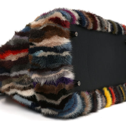 Christian Louboutin Calfskin Patchwork Calf Hair Large Eloise Tote Black Multicolor 8 of 9