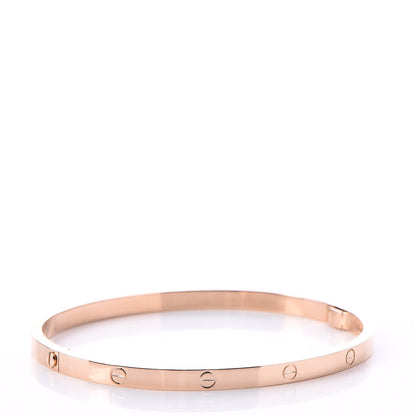 Cartier 18K Pink Gold Small LOVE Bracelet 17 3 of 10
