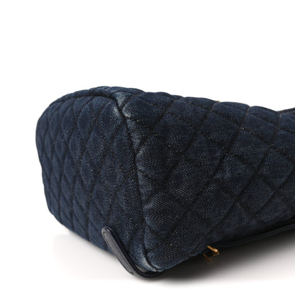 Chanel Washed Denim Quilted Small Urban Spirit Backpack Dark Blue 11 of 11