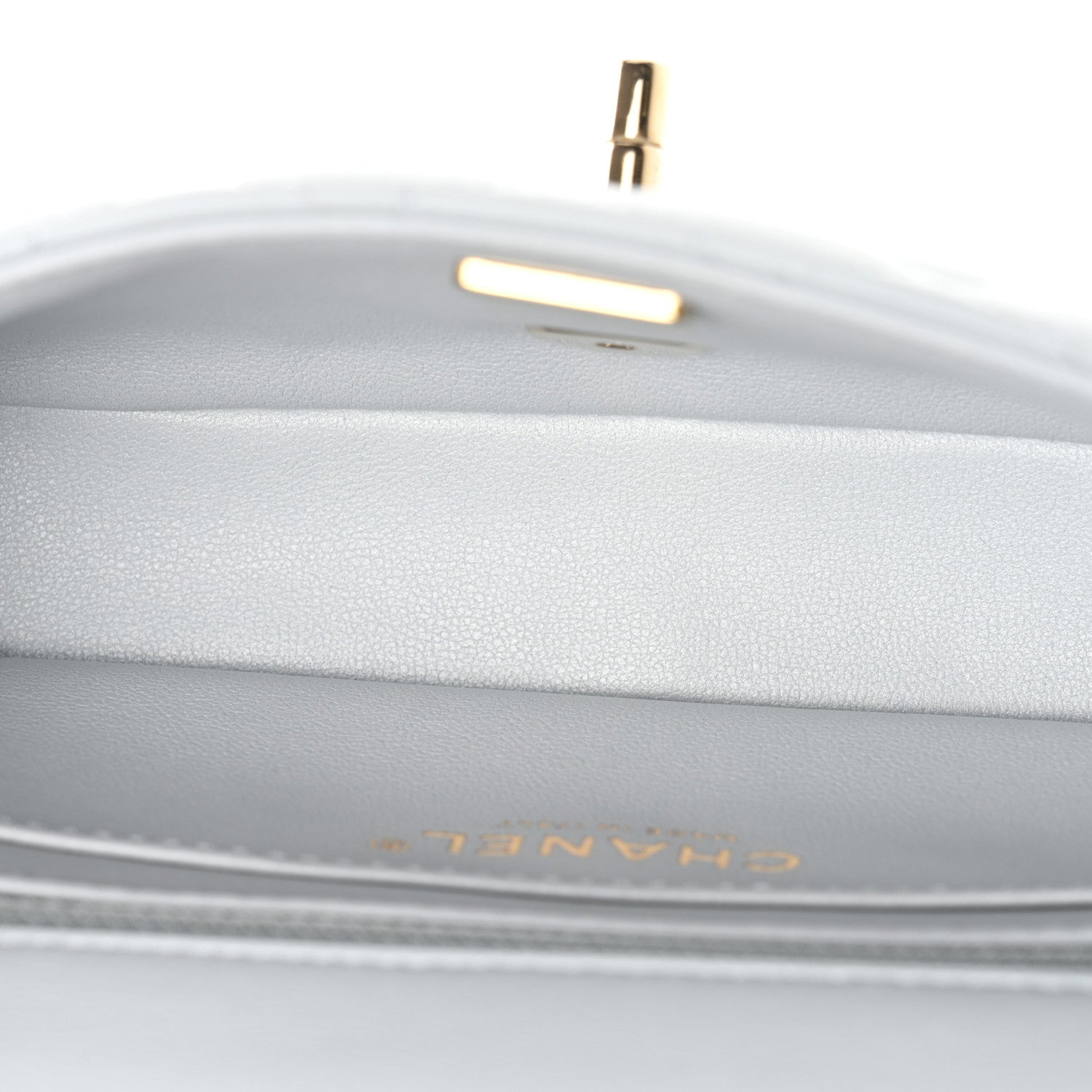 Chanel Lambskin Quilted Extra Mini Rectangular Flap Light Blue 5 of 10