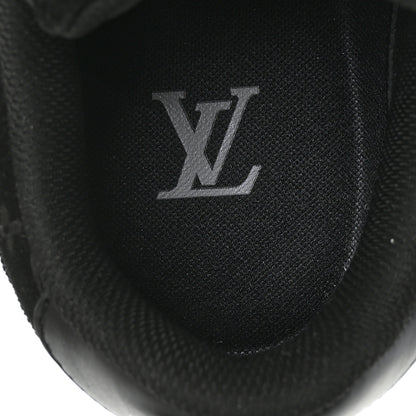 Louis Vuitton X NIKE AIR FORCE 1 Suede Calfskin Monogram Mens Low Top Sneakers 7 Black 7 of 10