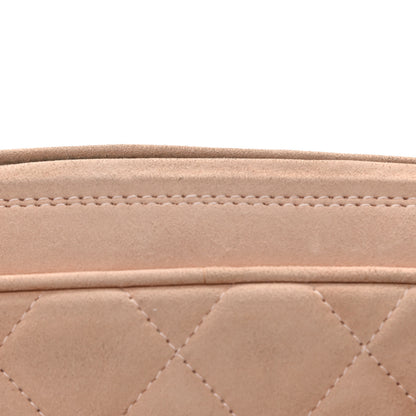 Chanel Suede Quilted CC Tassel Flap Camera Case Pink 14 of 15