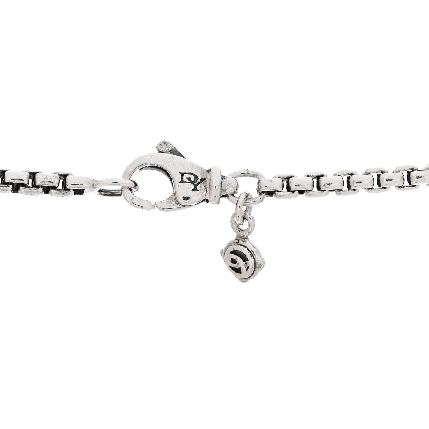 Sterling Silver Logo Station Necklace 46"