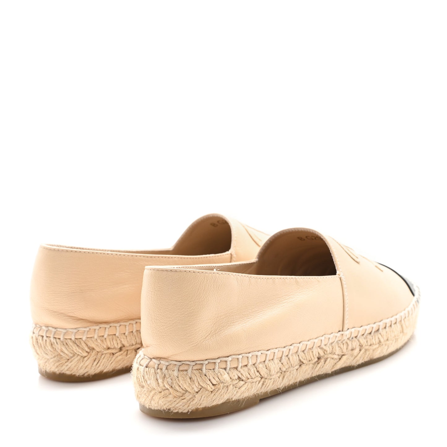 Lambskin CC Espadrilles 37 Beige Black