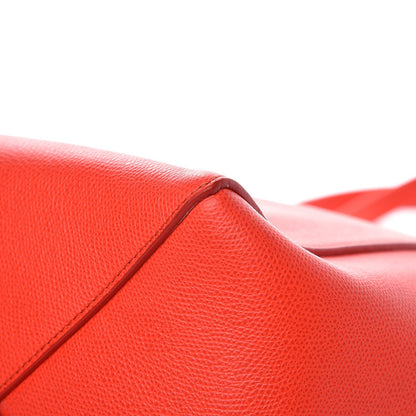 Celine Grained Calfskin Medium Horizontal Cabas Phantom Coquelicot 9 of 10