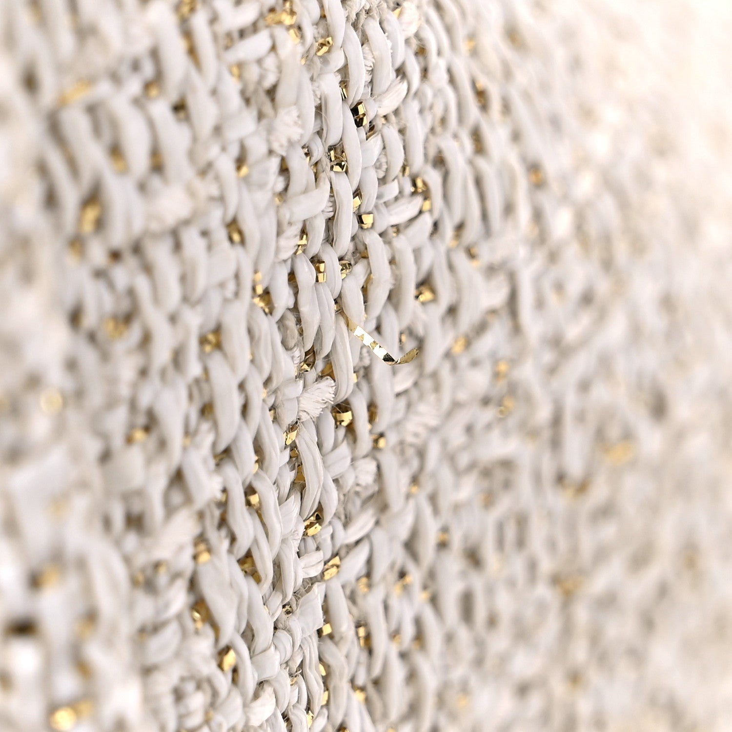 Chanel Lurex Boucle Large Deauville Tote White 11 of 14