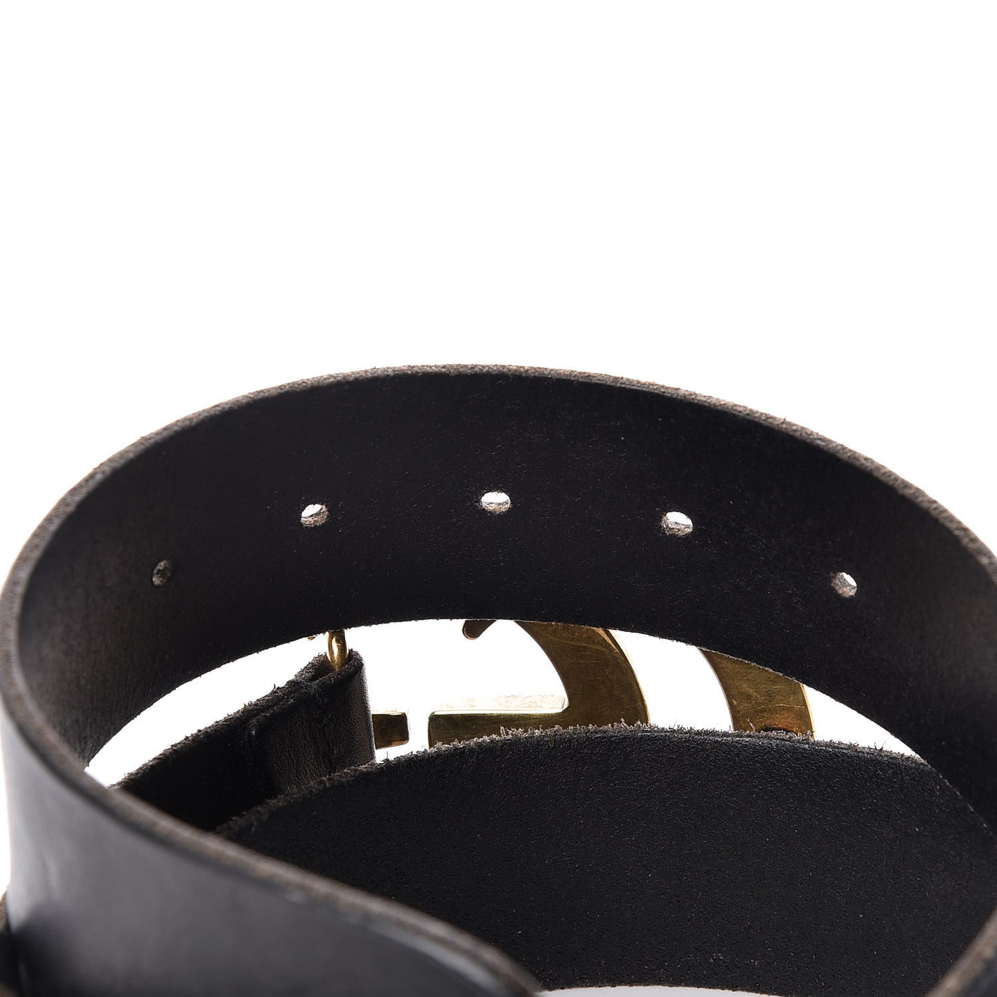 Faded Calfskin Double G 40mm Belt 85 34 Black