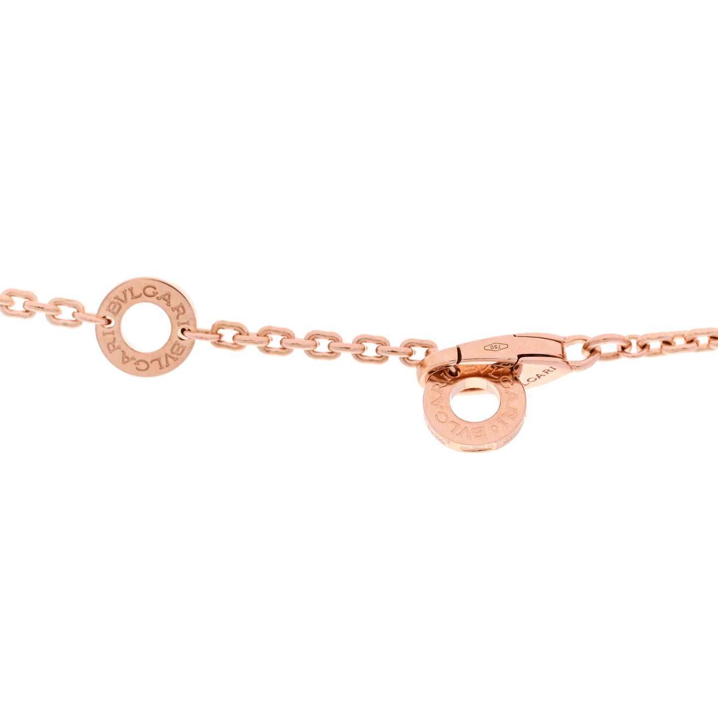 18K Rose Gold Diamond Serpenti Viper Demi Pave Pendant Necklace