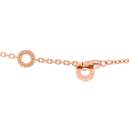 Bulgari 18K Rose Gold Diamond Serpenti Viper Demi Pave Pendant Necklace 4 of 5