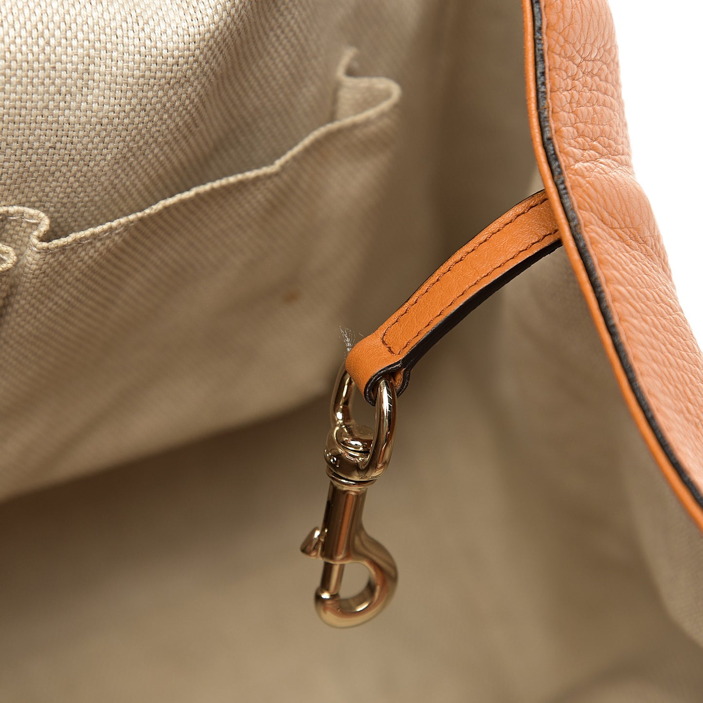 Pebbled Calfskin Medium Soho Shoulder Bag Curcuma