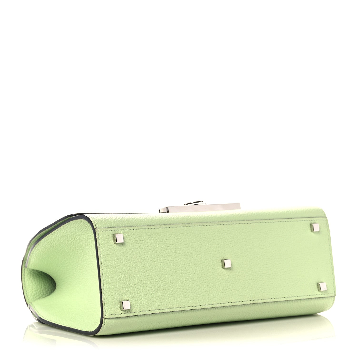 Moynat Taurillon Blush Rejane PM Aqua 4 of 9