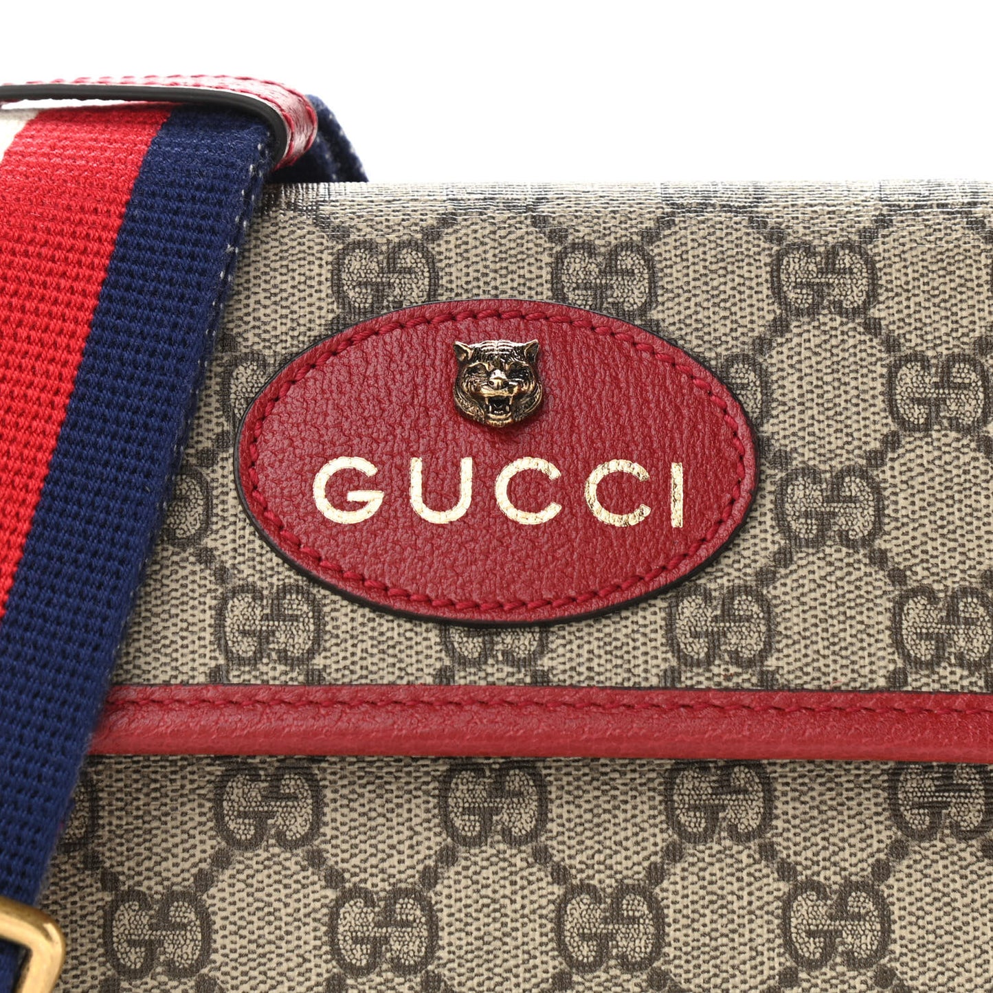 GG Supreme Web Totem Three Piece Monogram Shoulder Bag Red