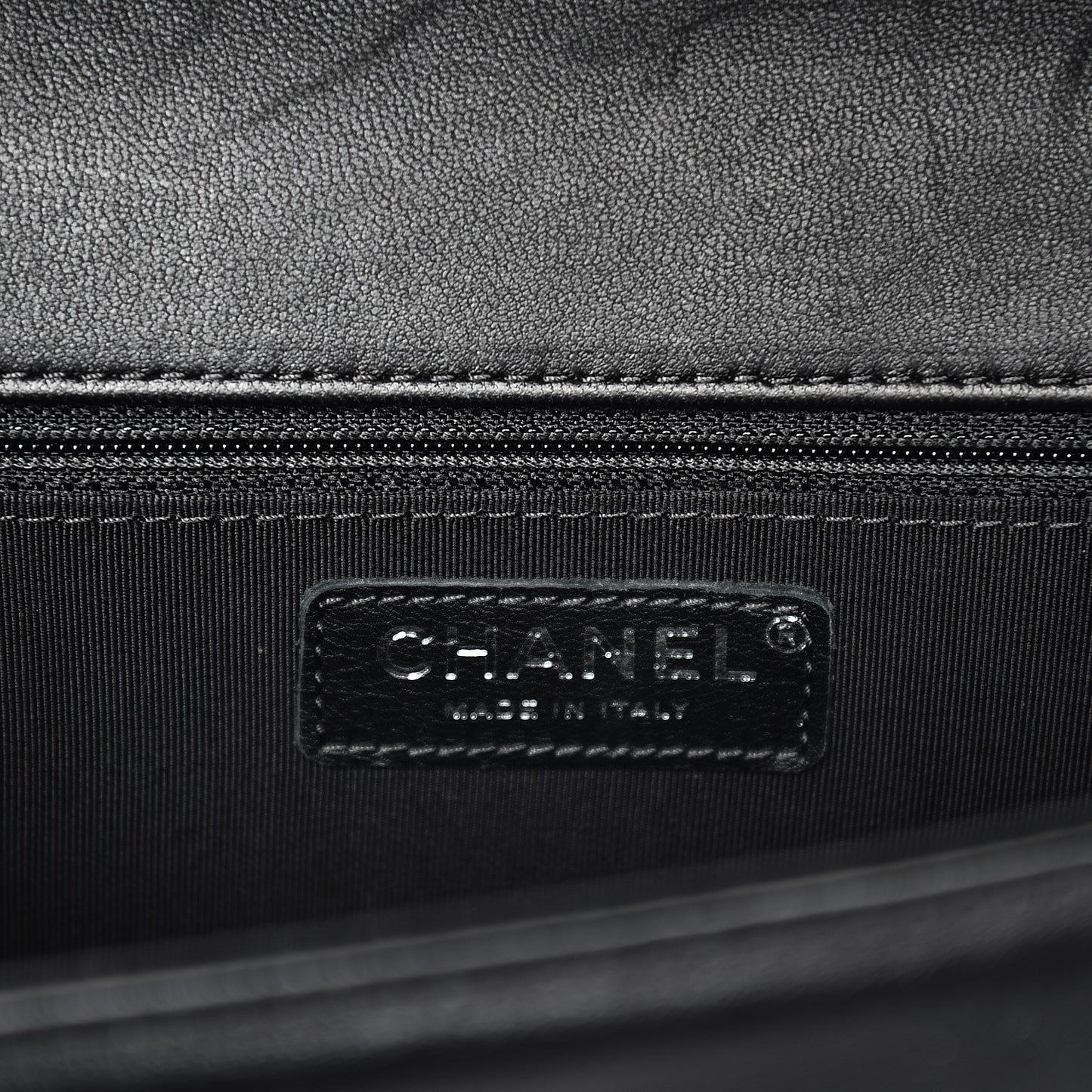 Lambskin Quilted New Medium Boy Flap Black