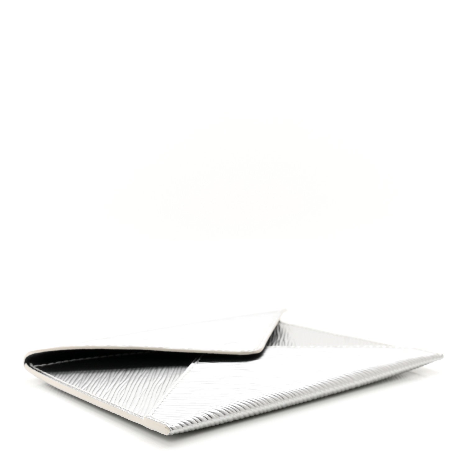 Louis Vuitton Metallic Epi Invitation Envelope Clutch Silver 4 of 6