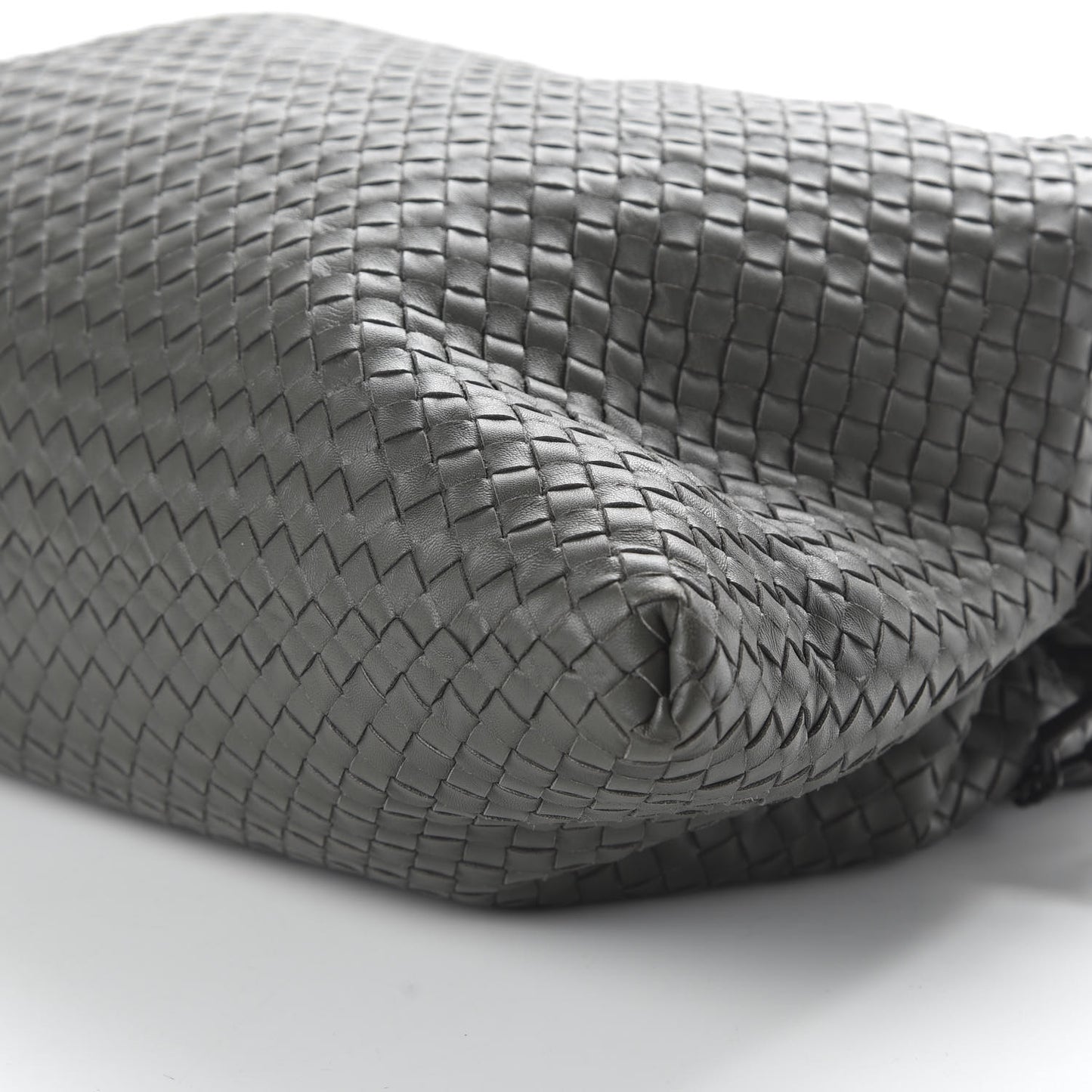 Nappa Intrecciato Maxi Convertible Tote Grey