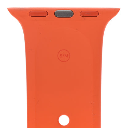 Hermes Silicone 38mm Apple Sports Watch Single Tour Band Orange 3 of 4