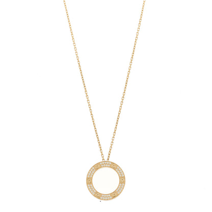 Cartier 18K Yellow Gold Diamond LOVE Paved Necklace 1 of 6