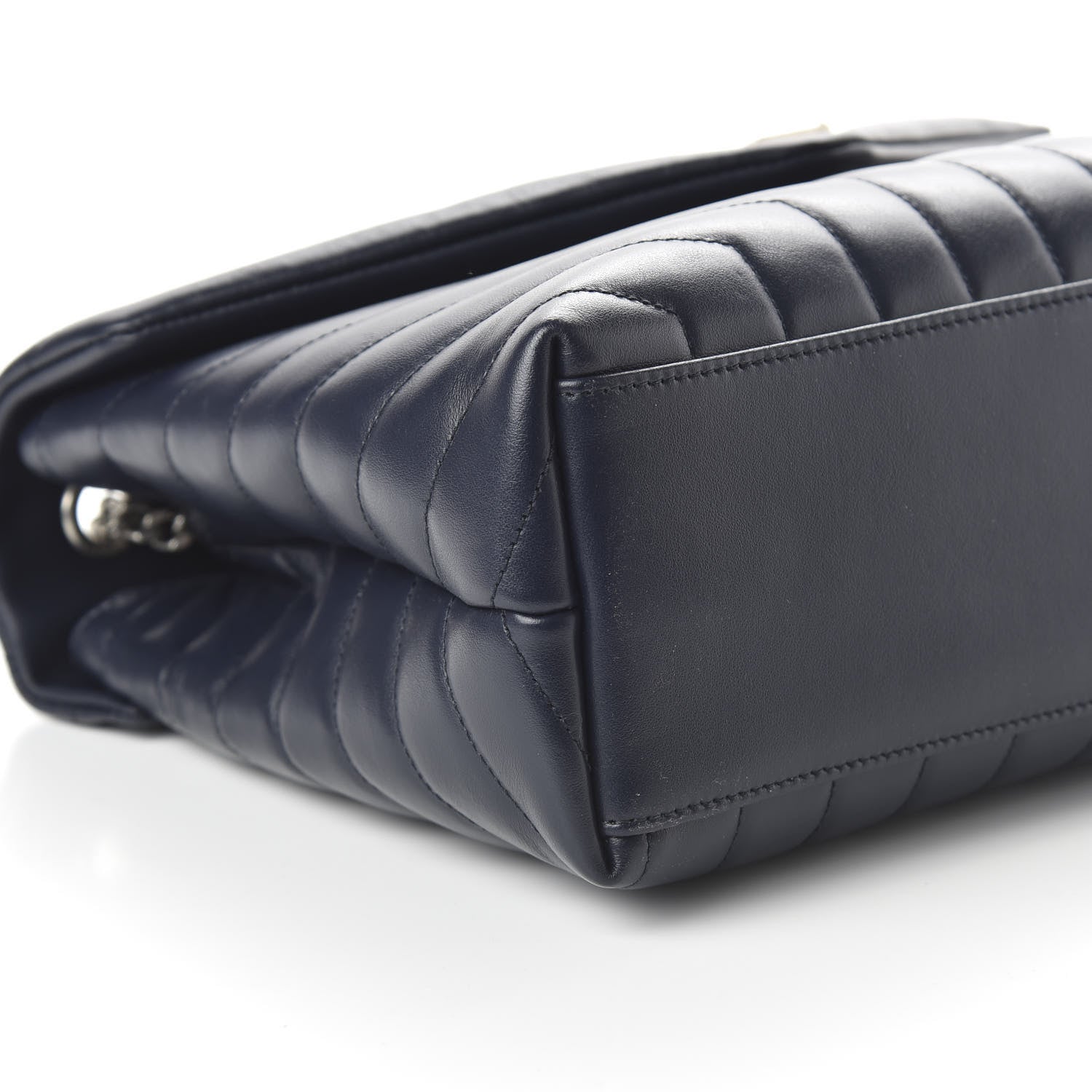 Saint Laurent Calfskin Y Quilted Monogram Medium Loulou Chain Satchel Medium Blue 6 of 9