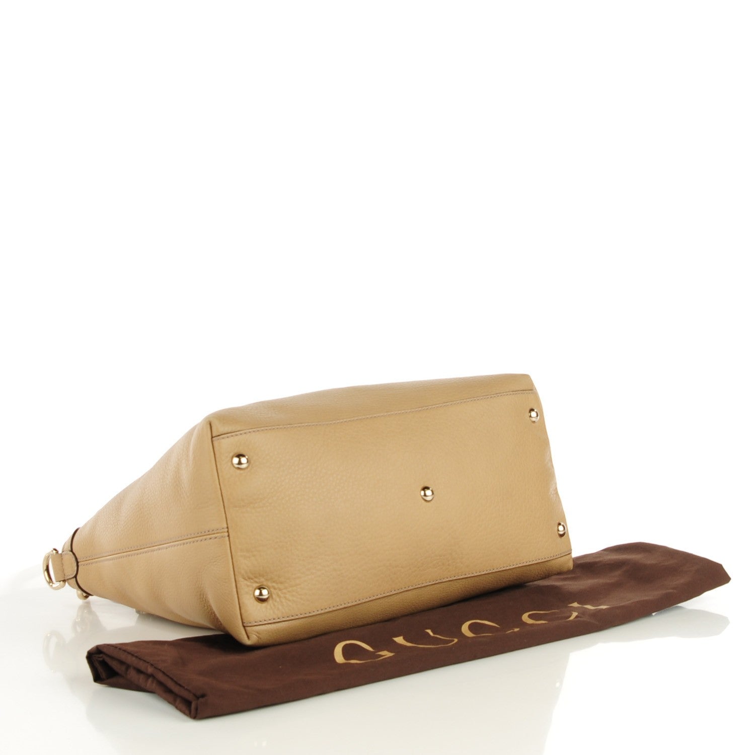 Gucci Cellarius Calfskin Small Soho Top Handle Satchel Camelia 4 of 7