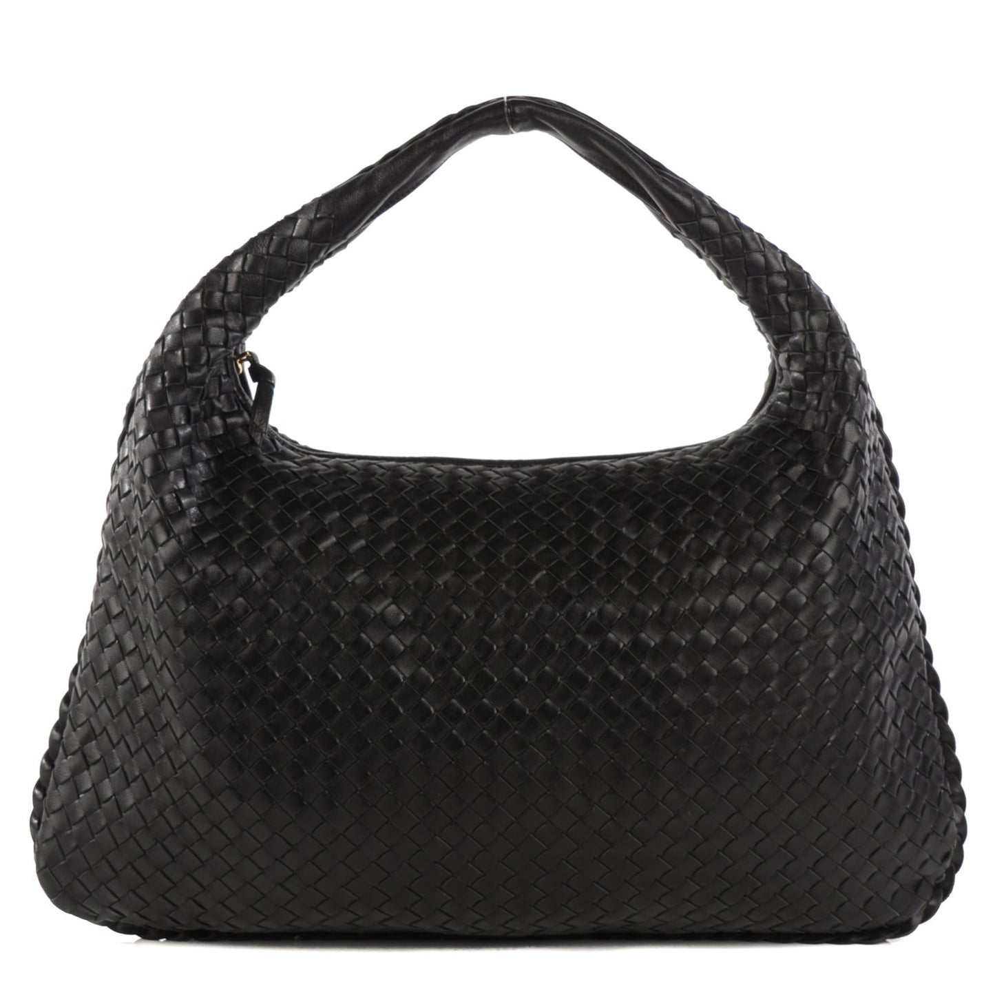 Nappa Intrecciato Large Veneta Hobo Nero Black