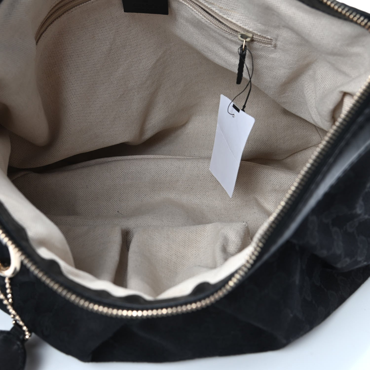 Gucci Monogram Medium Sukey Hobo Black 4 of 4