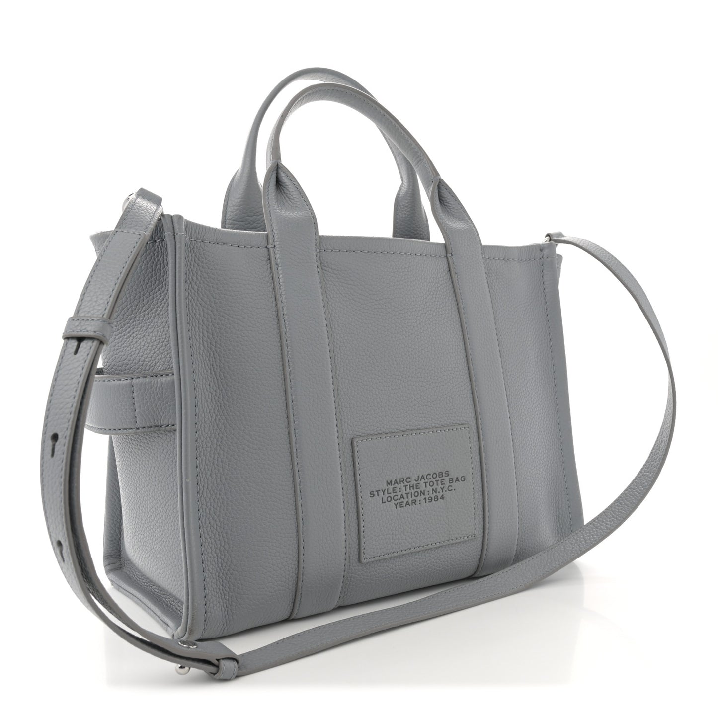 Grained Calfskin Medium The Tote Bag Grey