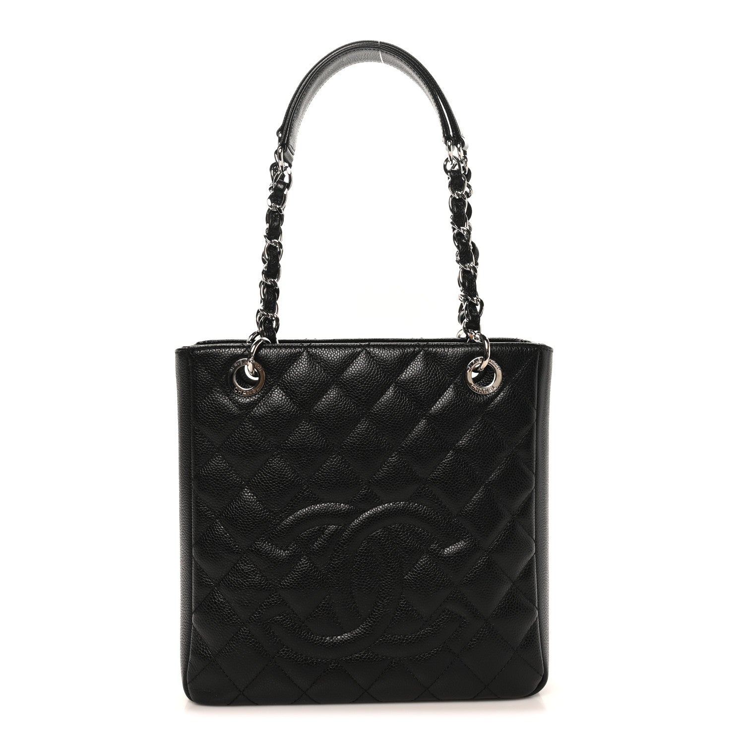 Chanel Caviar Quilted Petit Shopping Tote PST Black 1 of 10