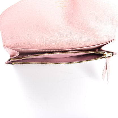 Louis Vuitton Damier Ebene Caissa Wallet Rose Ballerine 5 of 7