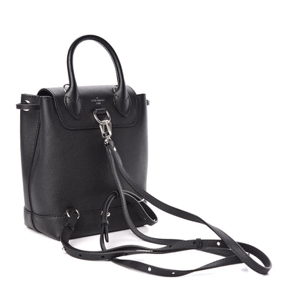 Louis Vuitton Calfskin Lockme Mini Backpack Black 3 of 9