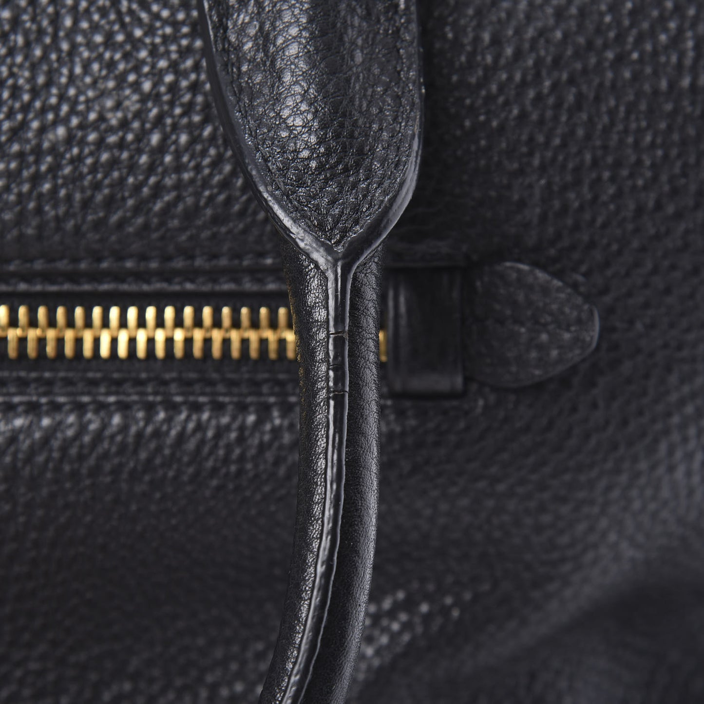 Vitello Daino Shopping Satchel Black